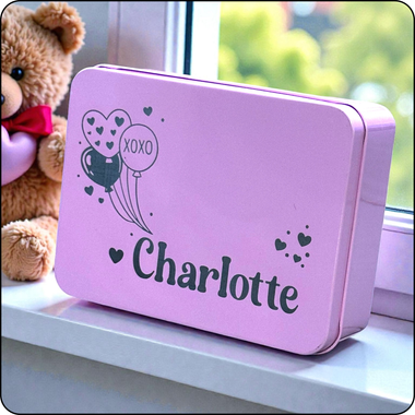 Personalized Valentine Keepsake Tin