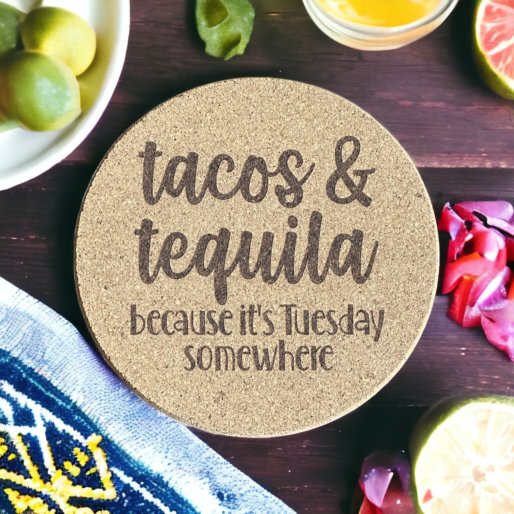 Tacos and Tequila Cork Trivet