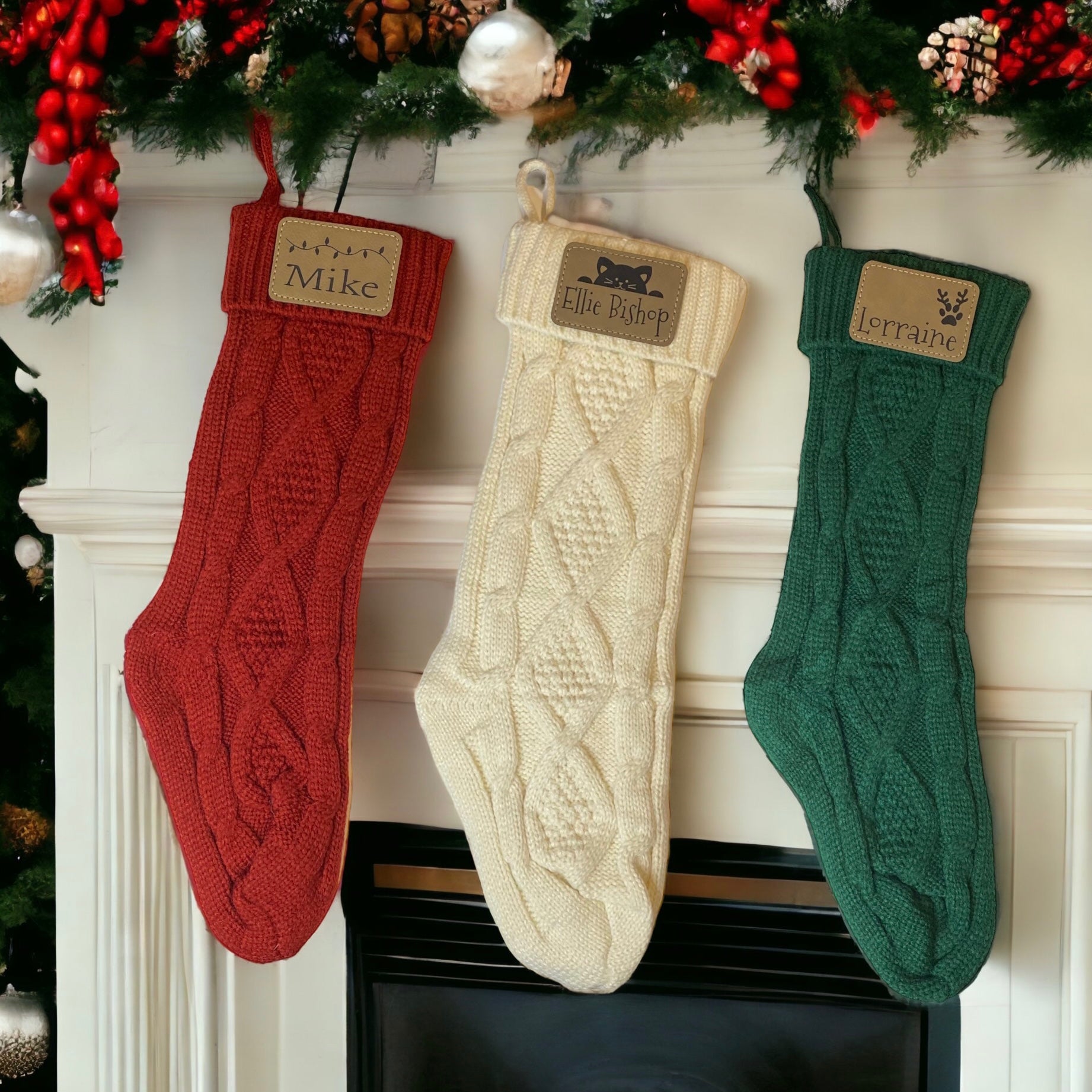 String Lights Christmas Stocking | JECoDo Designs