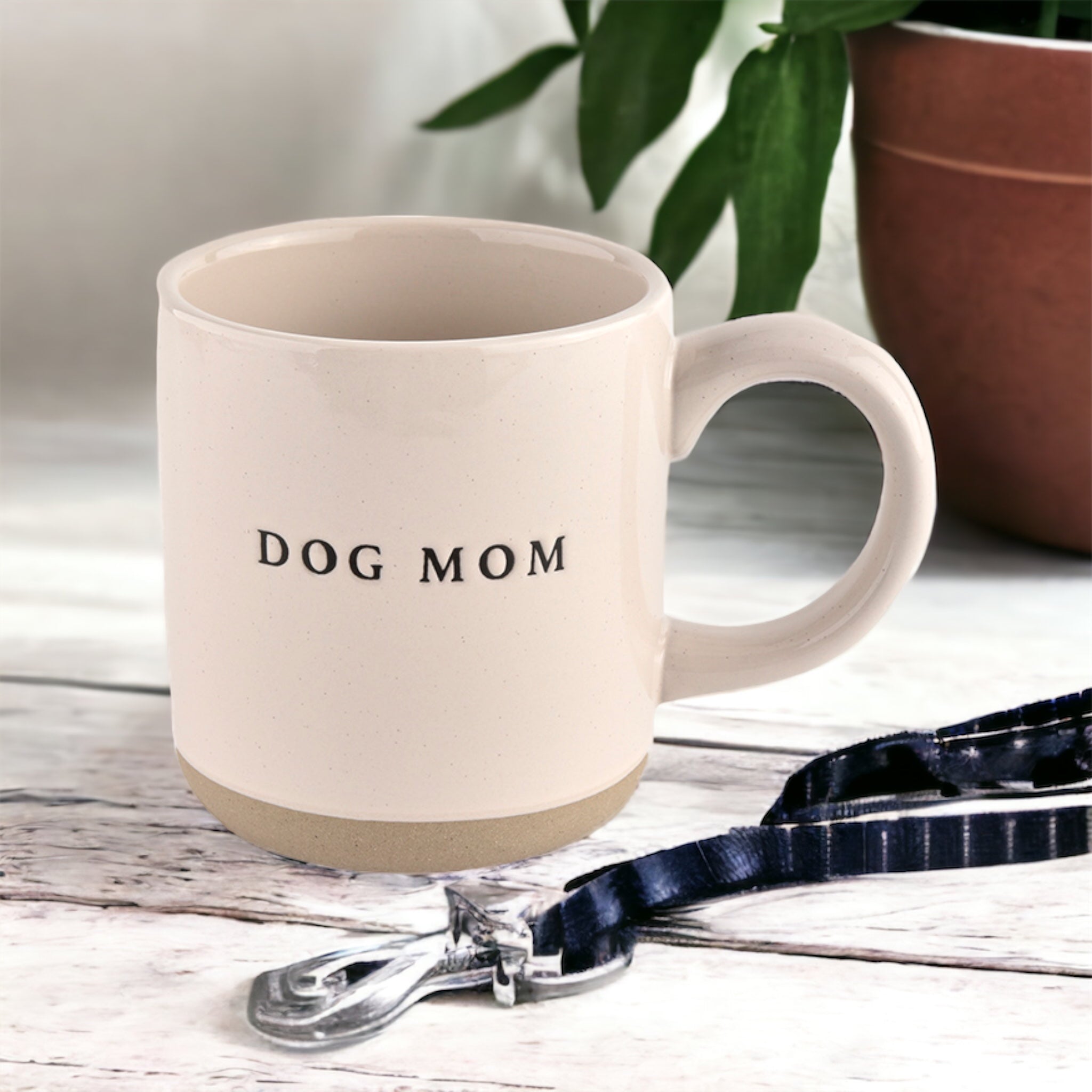 Dog Mom Stoneware Coffee Mug