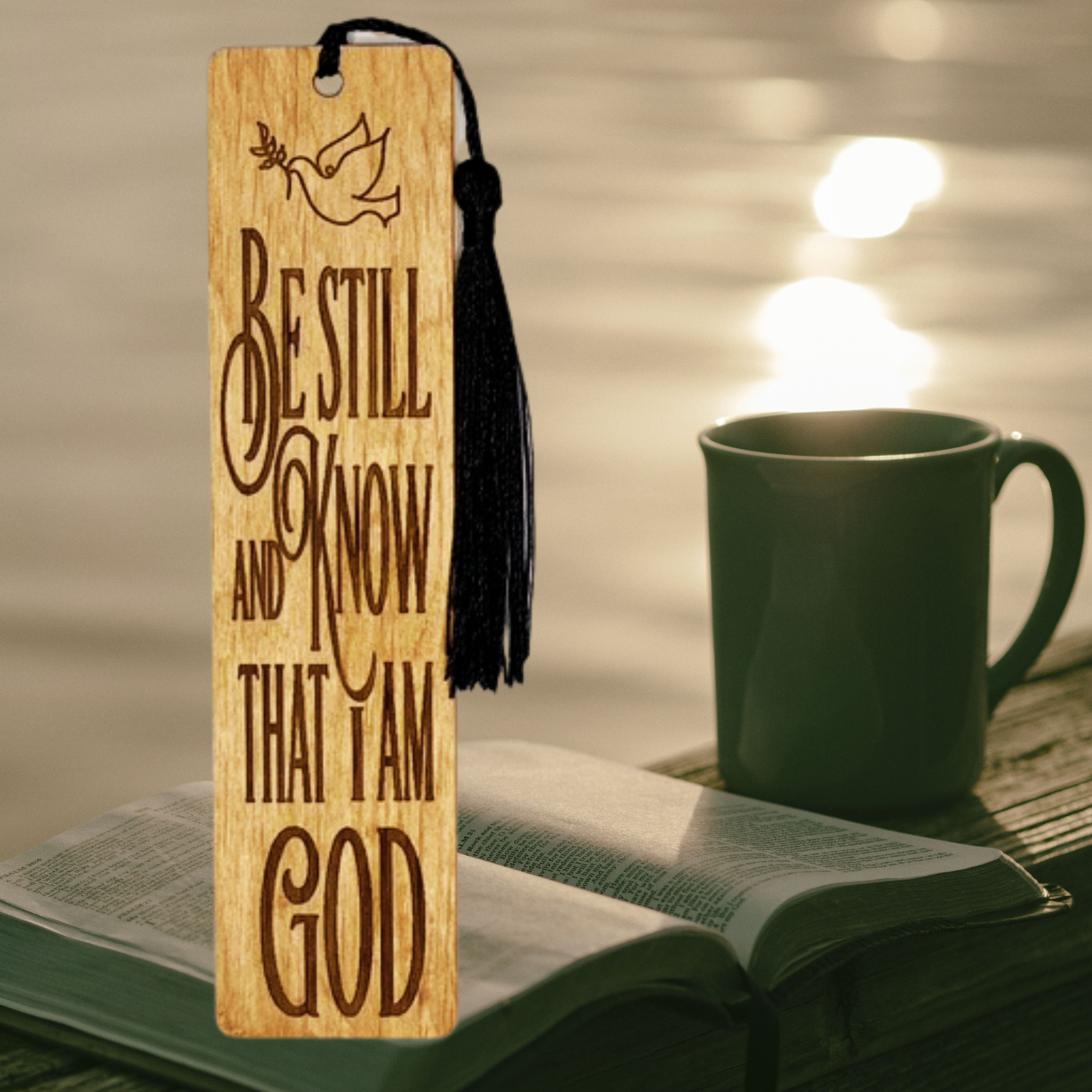 Be still & know Wooden Bookmark